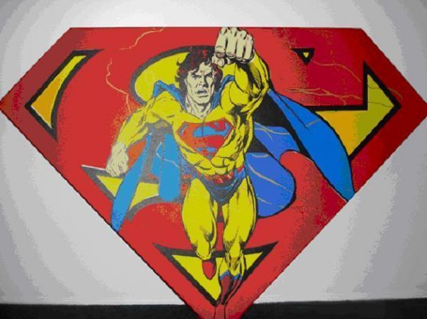 Steve-Kaufman-Superman-Shield-Red-252411959283