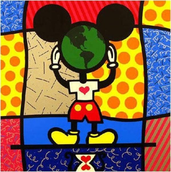 Romero-Britto-Mickeys-World-Print-360505355627