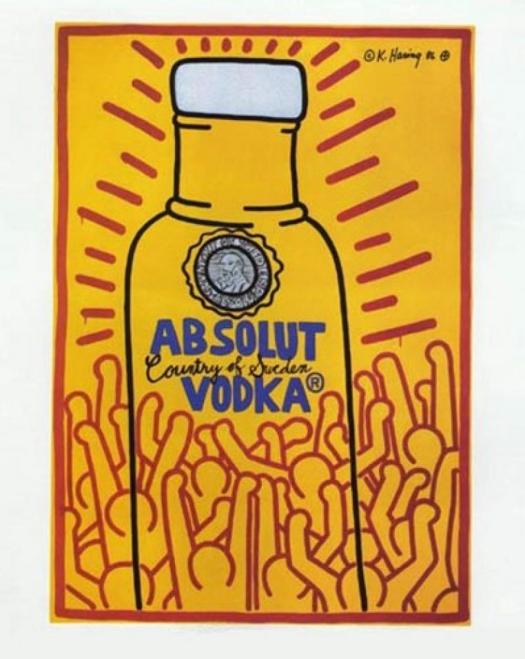 Keith Haring "Absolute Vodka " Poster – Weller Galleries
