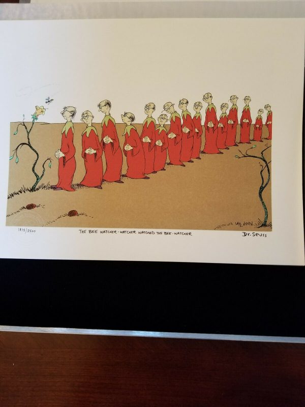 Dr-Seuss-THEODOR-GEISEL-The-Bee-Watcher-Lithograph-362094164798