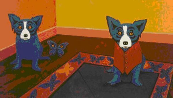 Blue-Dog-George-Rodrigue-Butterflyes-are-Free-361176789689